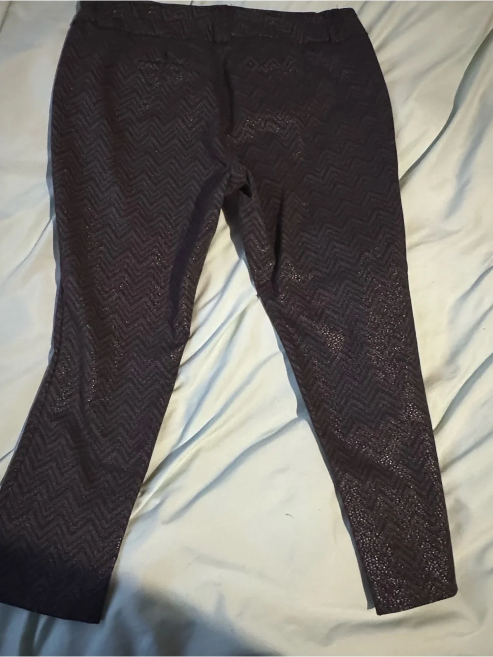 Torrid Studio Signature Premium Ponte Stretch Ankle Skinny Pant -Chevron Print
